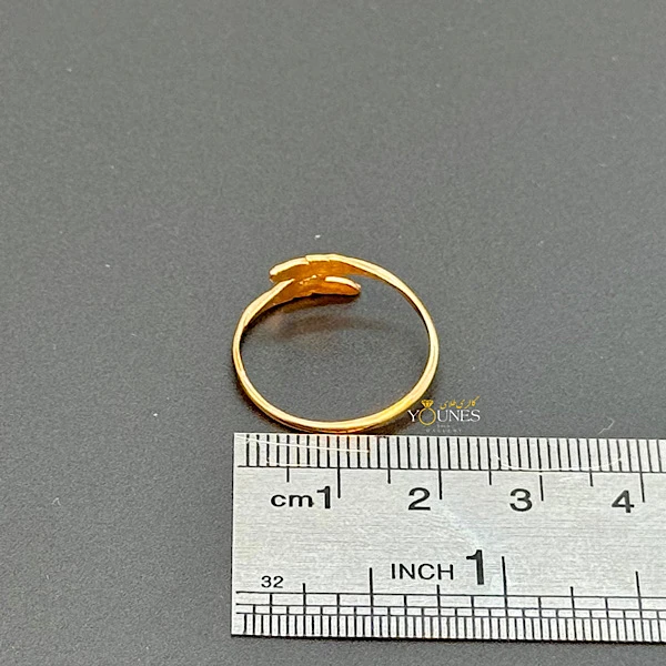 انگشتر مینیمال پر طلا